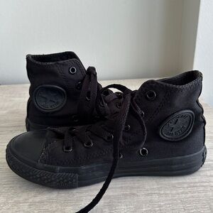 Kids Black High-Top Sneakers Converse size 12.5 T